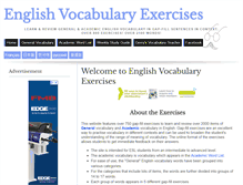 Tablet Screenshot of englishvocabularyexercises.com